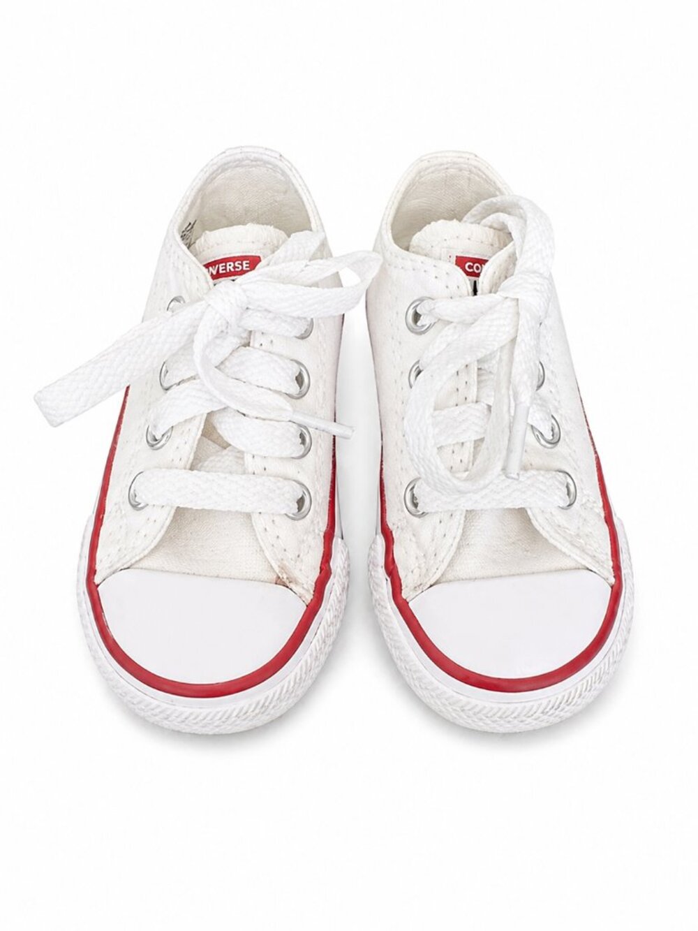 Converse Chuck Taylor Baby Sneakers Size 4 | White Low Top Canvas Lace Up
